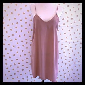 Blush Zara Slip dress with pearl detail. Size M
